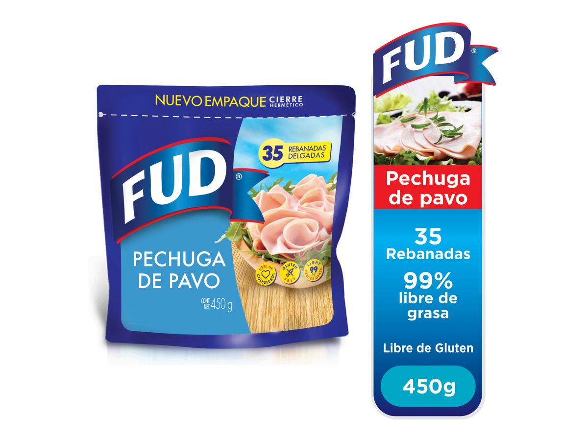 Pechuga Fud de pavo zipack de 35 rebanadas - 450 g