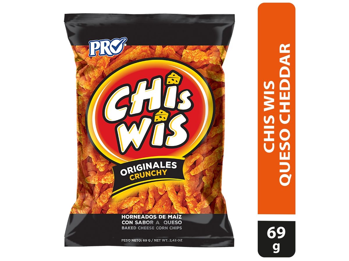 Snack Pro chiswis original sabor queso cheddar - 69 g