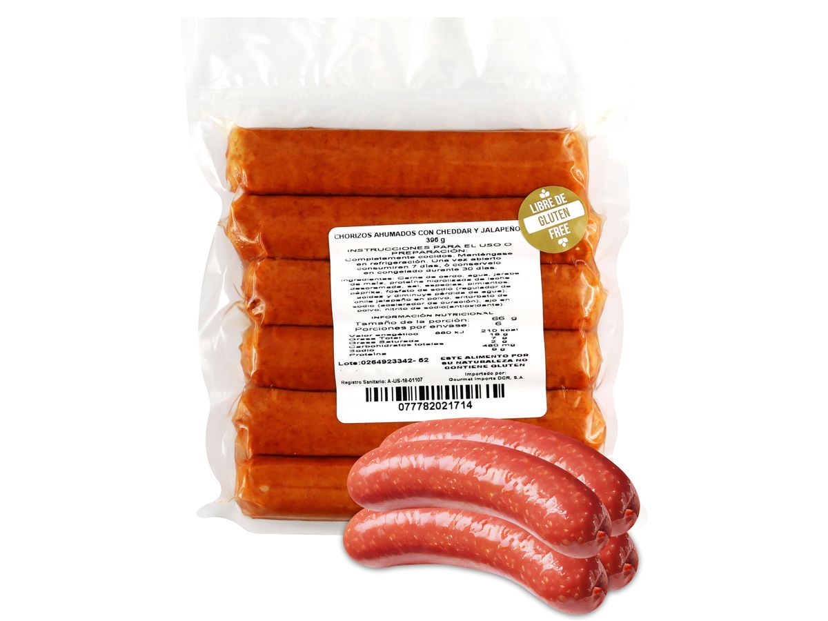 Salchicha ahumada Johnsonville jalapeño cheddar - 396 g