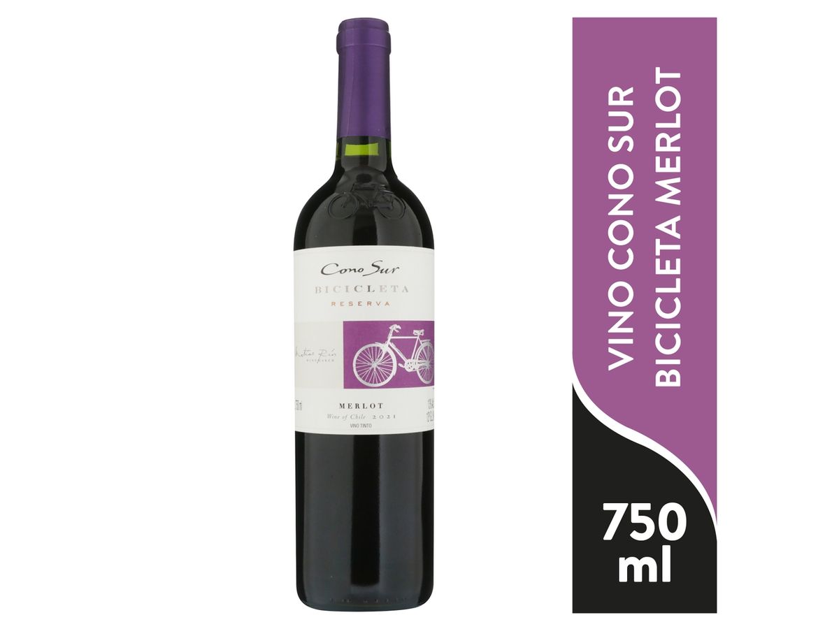Vino tinto Bicicleta merlot reserva 2017 - 750 ml