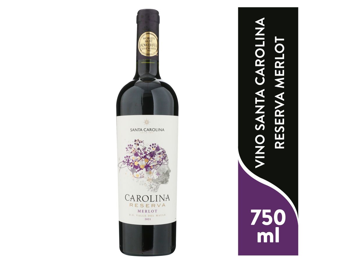 Vino Santa Carolina Merlot Botella - 750ml