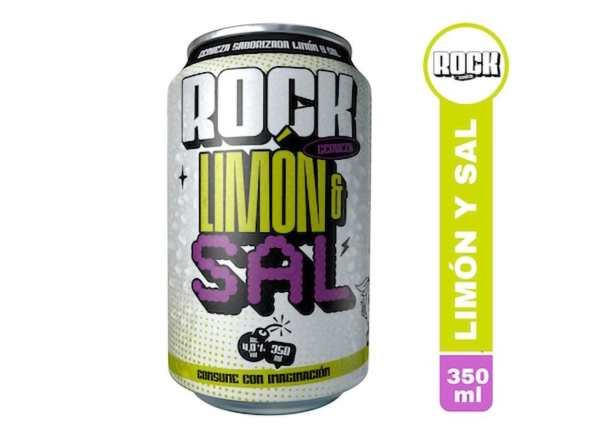 Cerveza Rock Limón lata - 350 ml