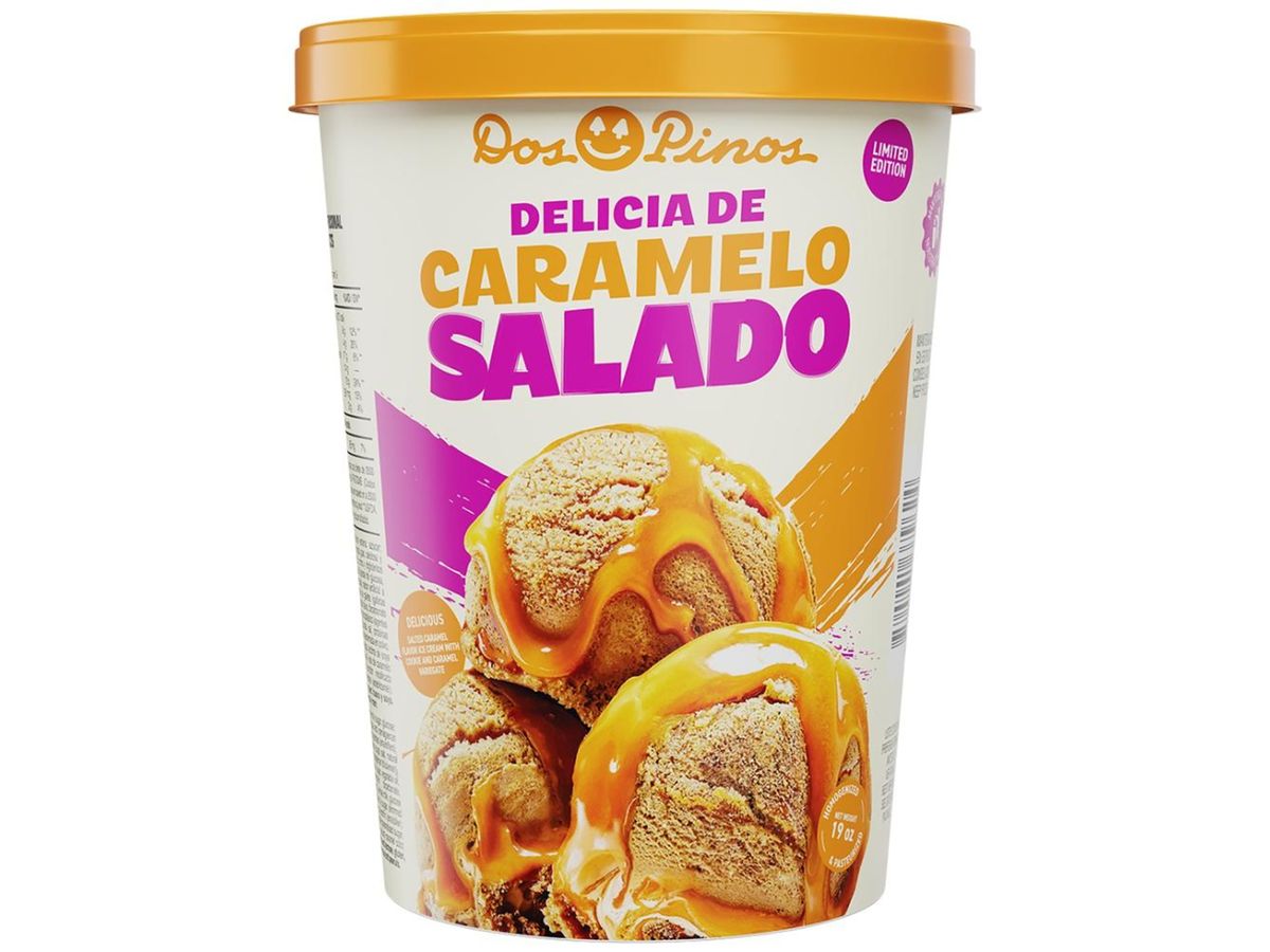 Helado Dos Pinos caramelo salado - 540 g