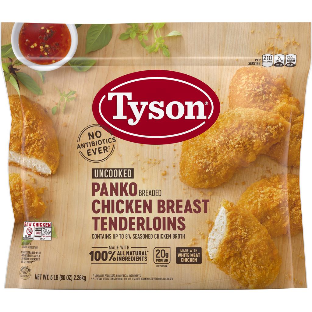 Tyson Filetes de Pollo Apanados con Panko 2.26 kg / 5 lb