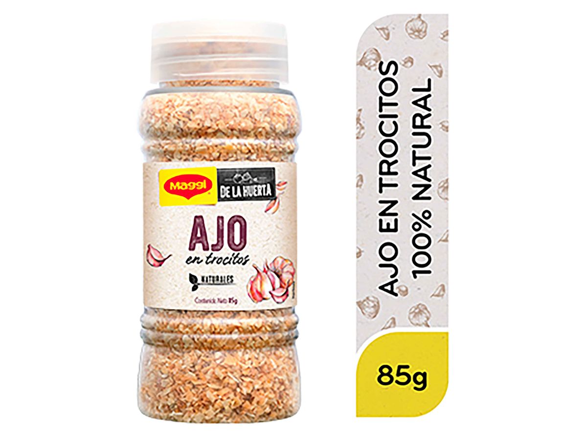 Sazonador Maggi De La Huerta Ajo En Trozos , Frasco - 85g