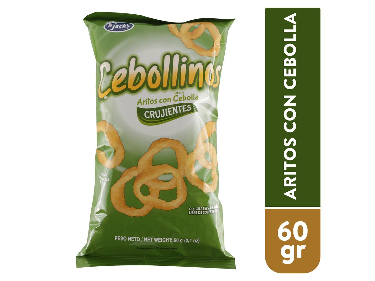 Snacks Jacks Aros De Cebolla Cebollinos - 60 g