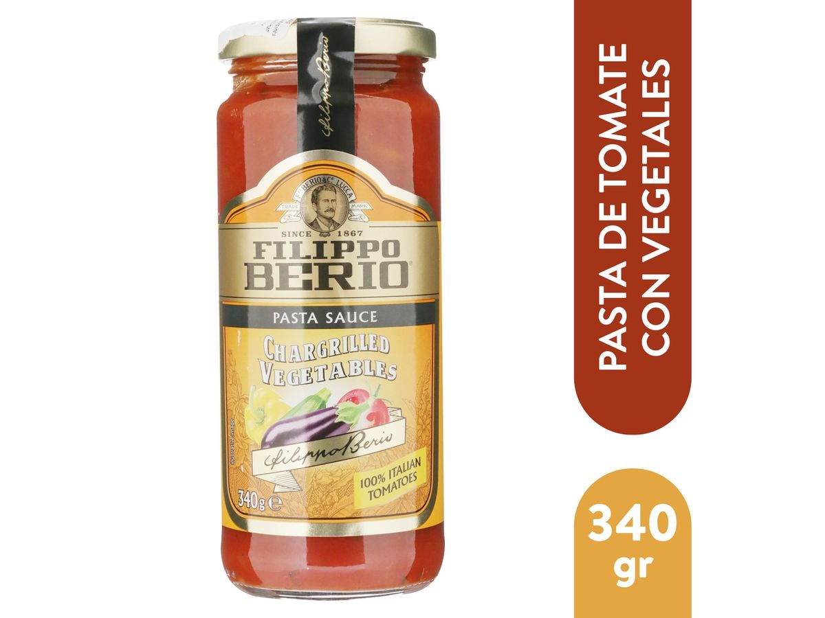Salsa Fillipo de tomate con verduras - 340 g