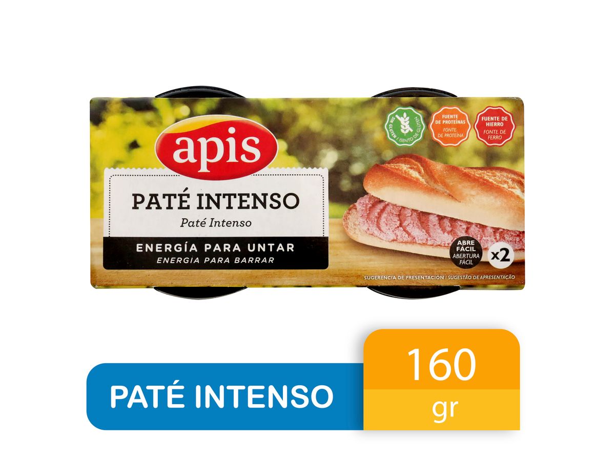 Paté Apis intenso de hígado de cerdo - 160 g