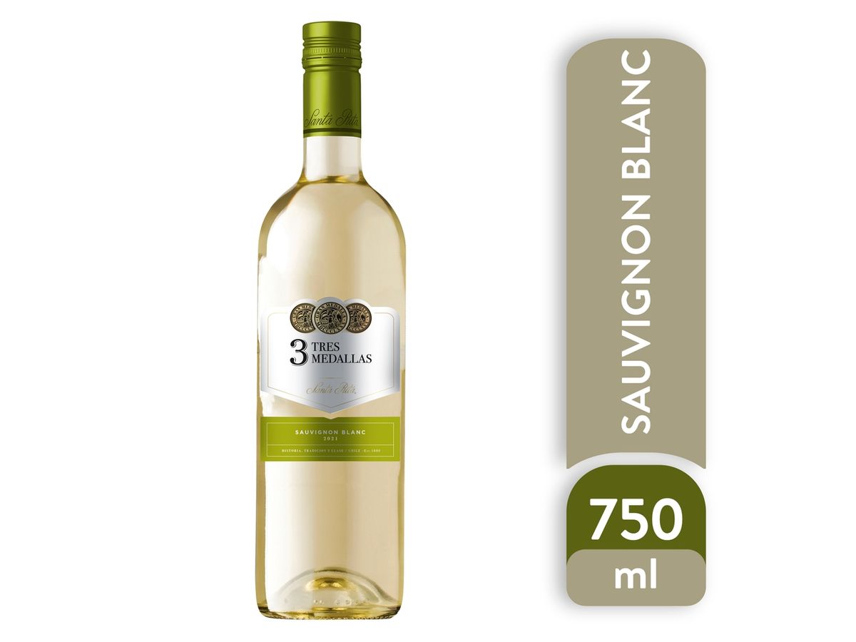 Vino Sta Rita 3 Med Bco Sauvig 750 Ml