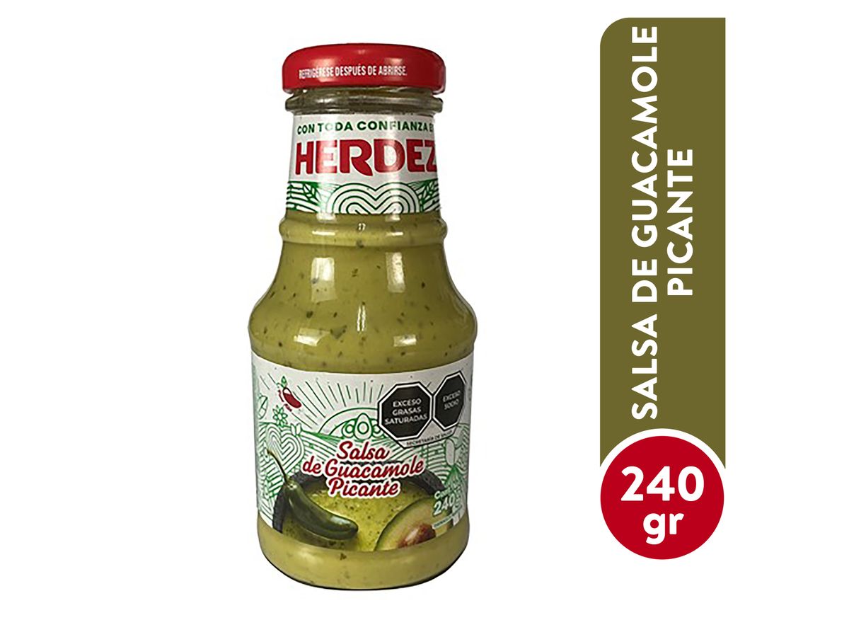 Salsa mexicana Herdez guacamole picante - 240 g