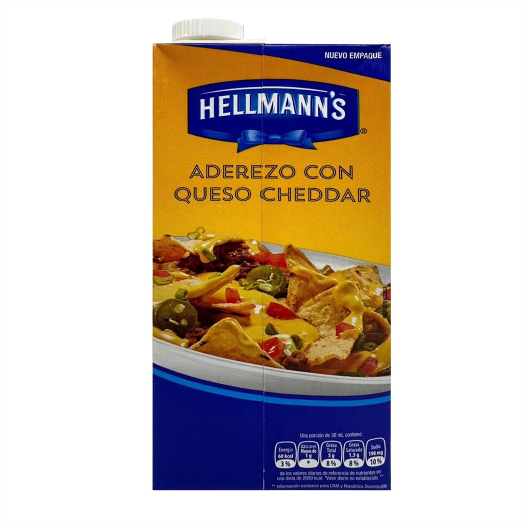 Hellmann's Aderezo de Queso Cheddar 1 L / 33 oz