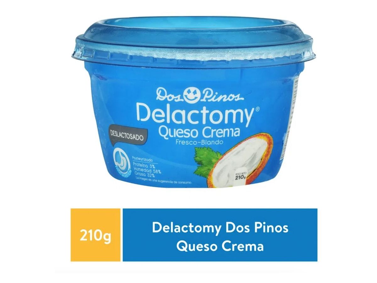 Queso crema Dos Pinos delactomy - 210 g