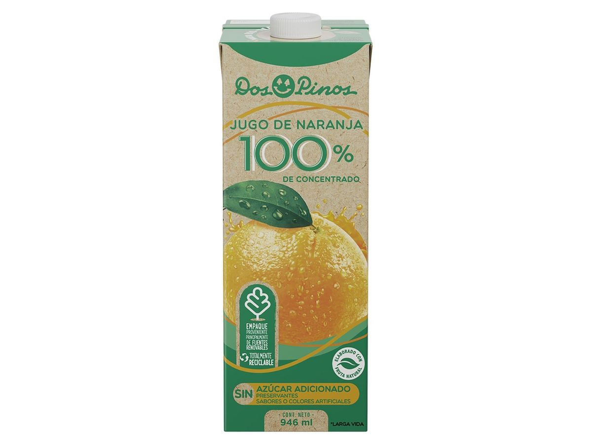 Jugo Dos Pinos 100% Naranja Tetra -946 ml