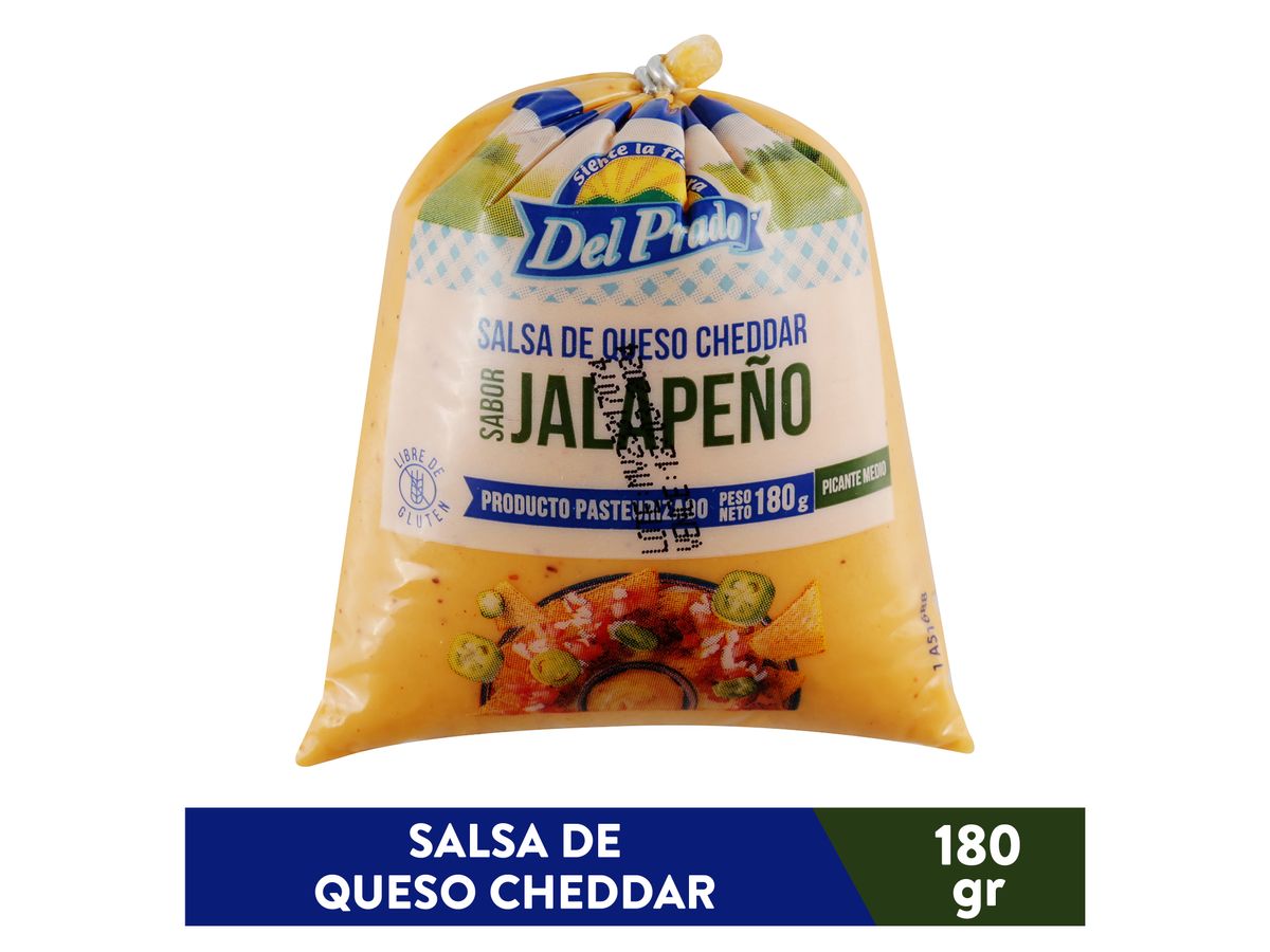 Salsa de queso Del Prado jalapeño - 180 g