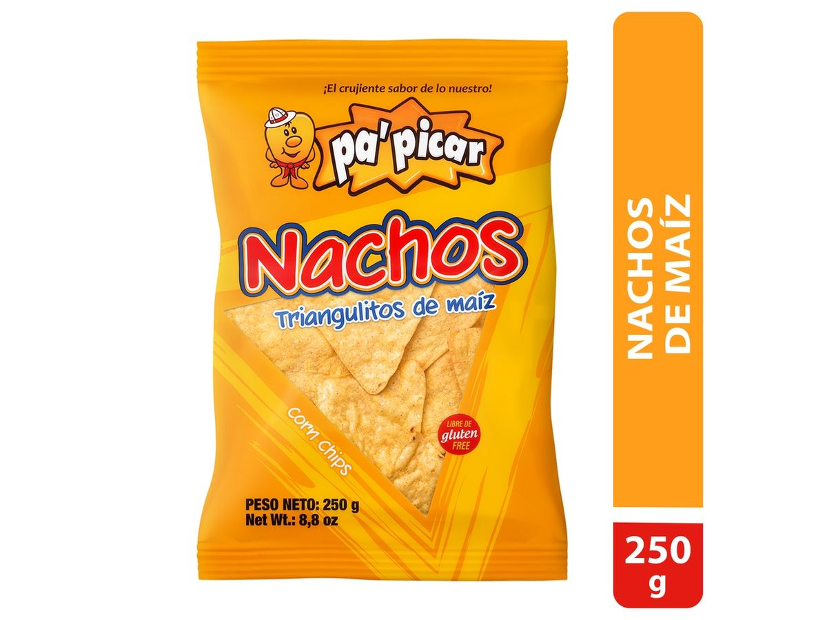 Snack pa'picar nachos triángulo de maíz - 250 g