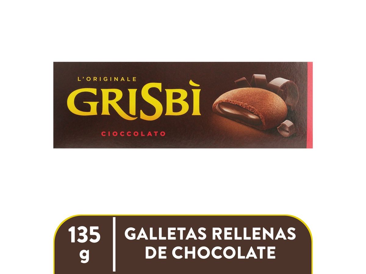 Galleta Grisbi relleno de chocolate - 135 g