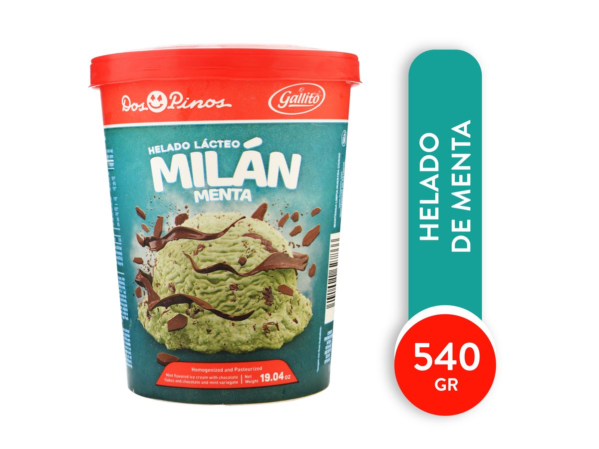 Helado Dos Pinos milan menta - 540 g