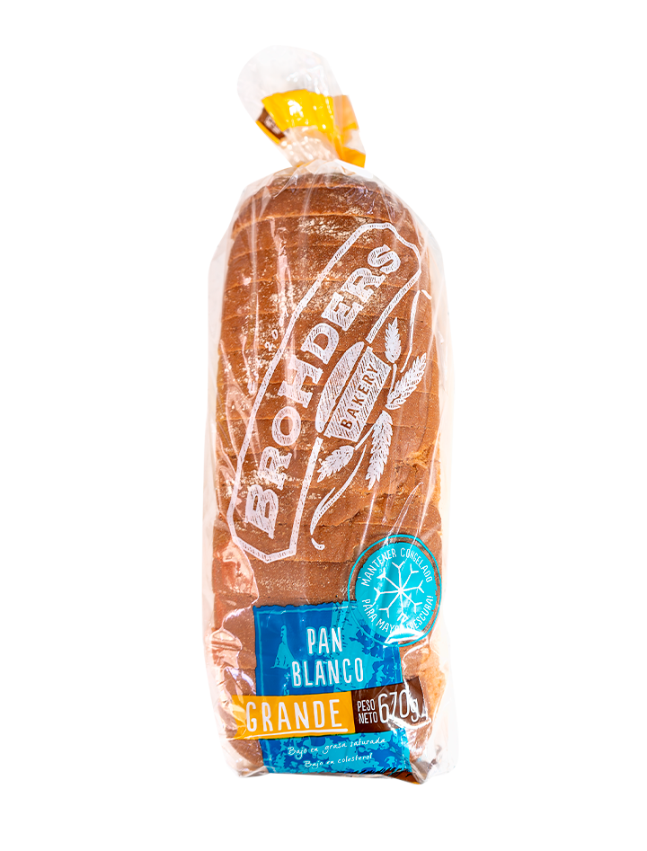 Brohders Bakery Pan Artesanal Blanco Tajado / 670 g / 27.63 oz