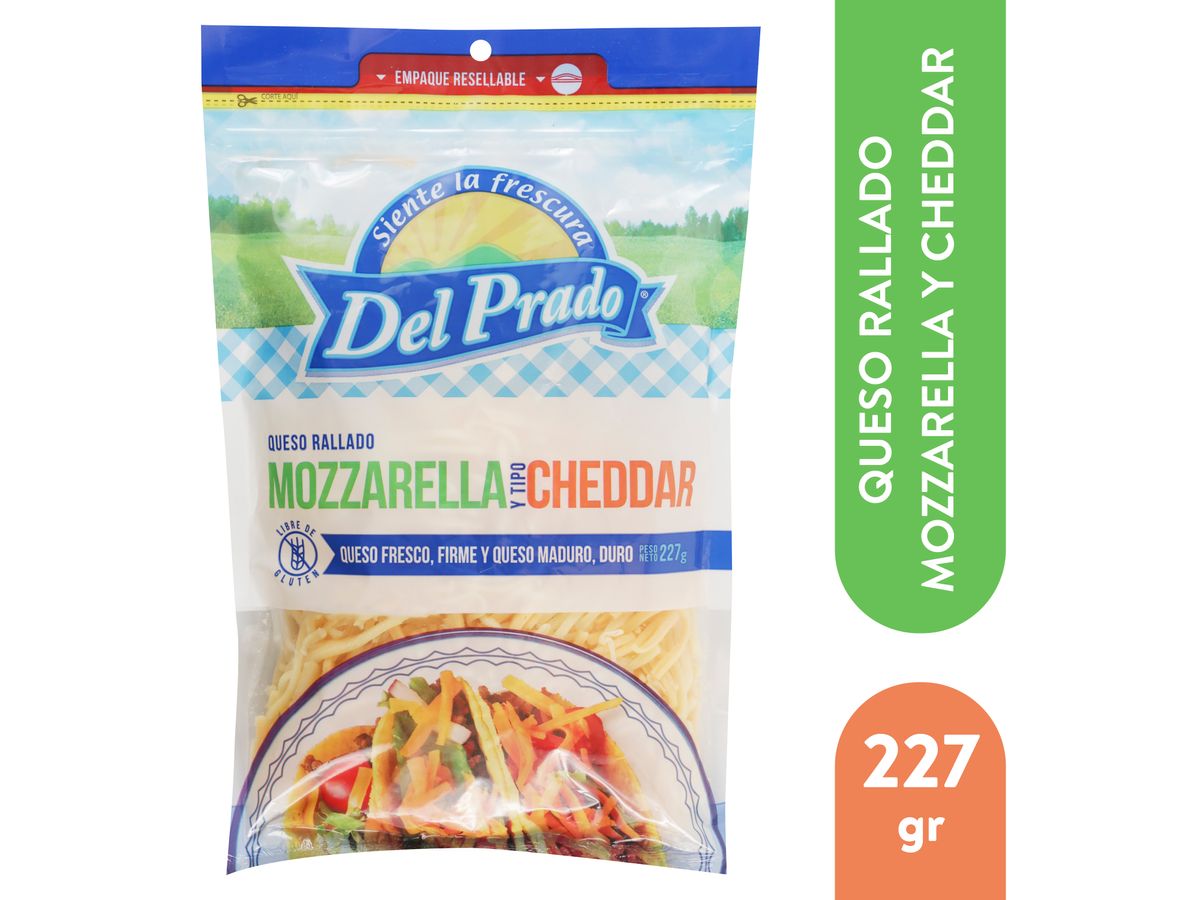 Queso Ray mozzarella y cheddar - 227 g