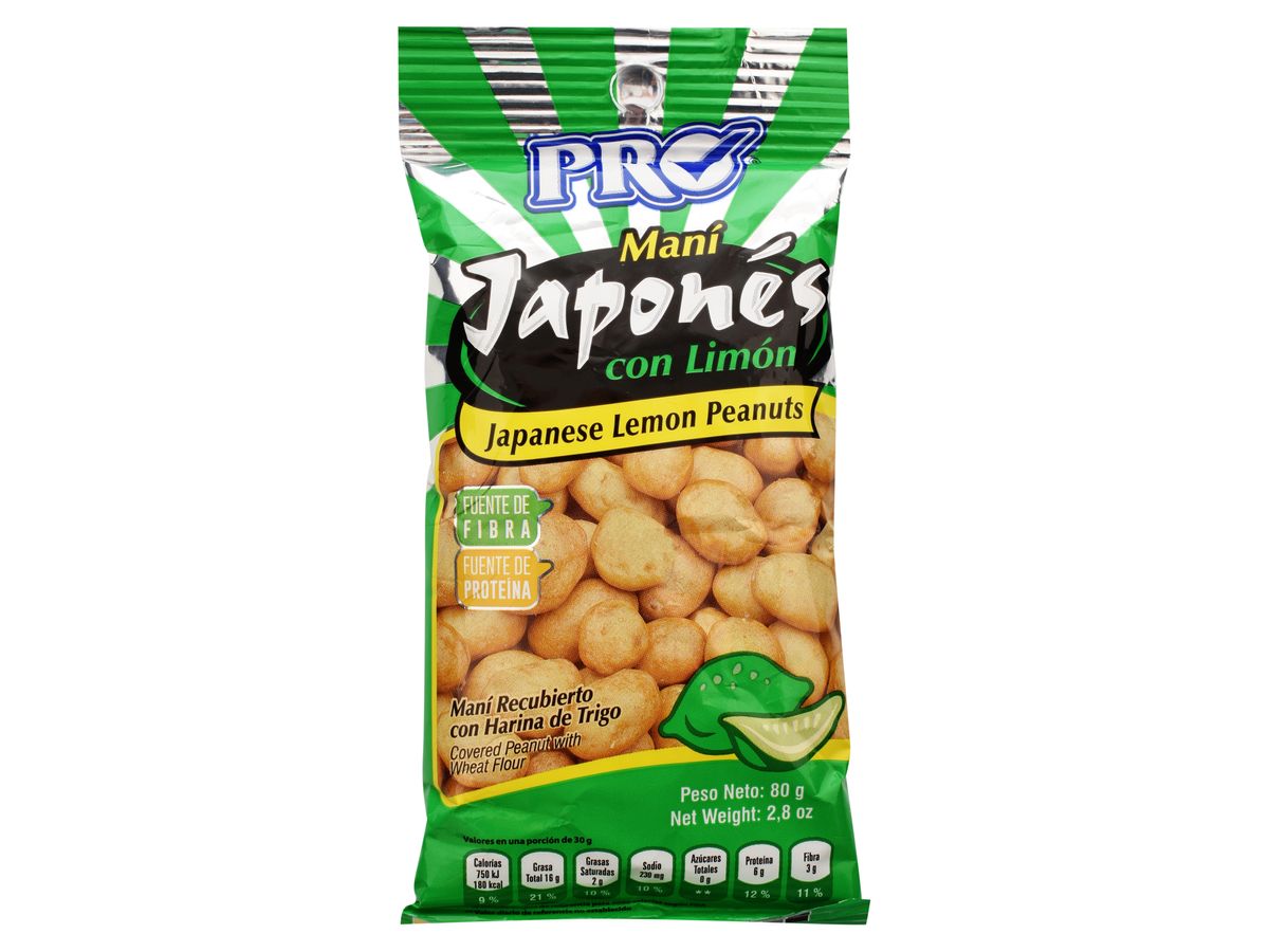 Maní Pro Japones Con Limón 80gr