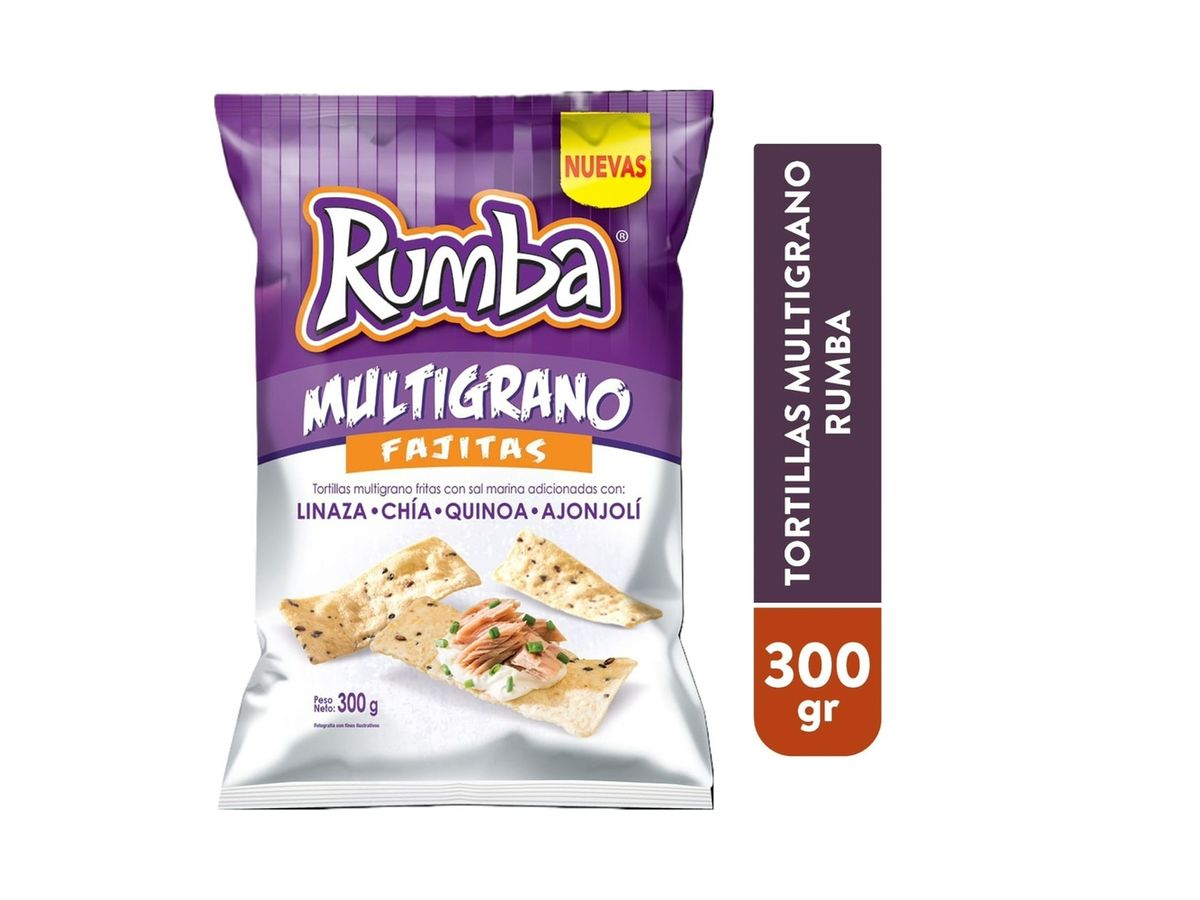 Tortillas Rumba multigrano fritas con sal marina - 300 g