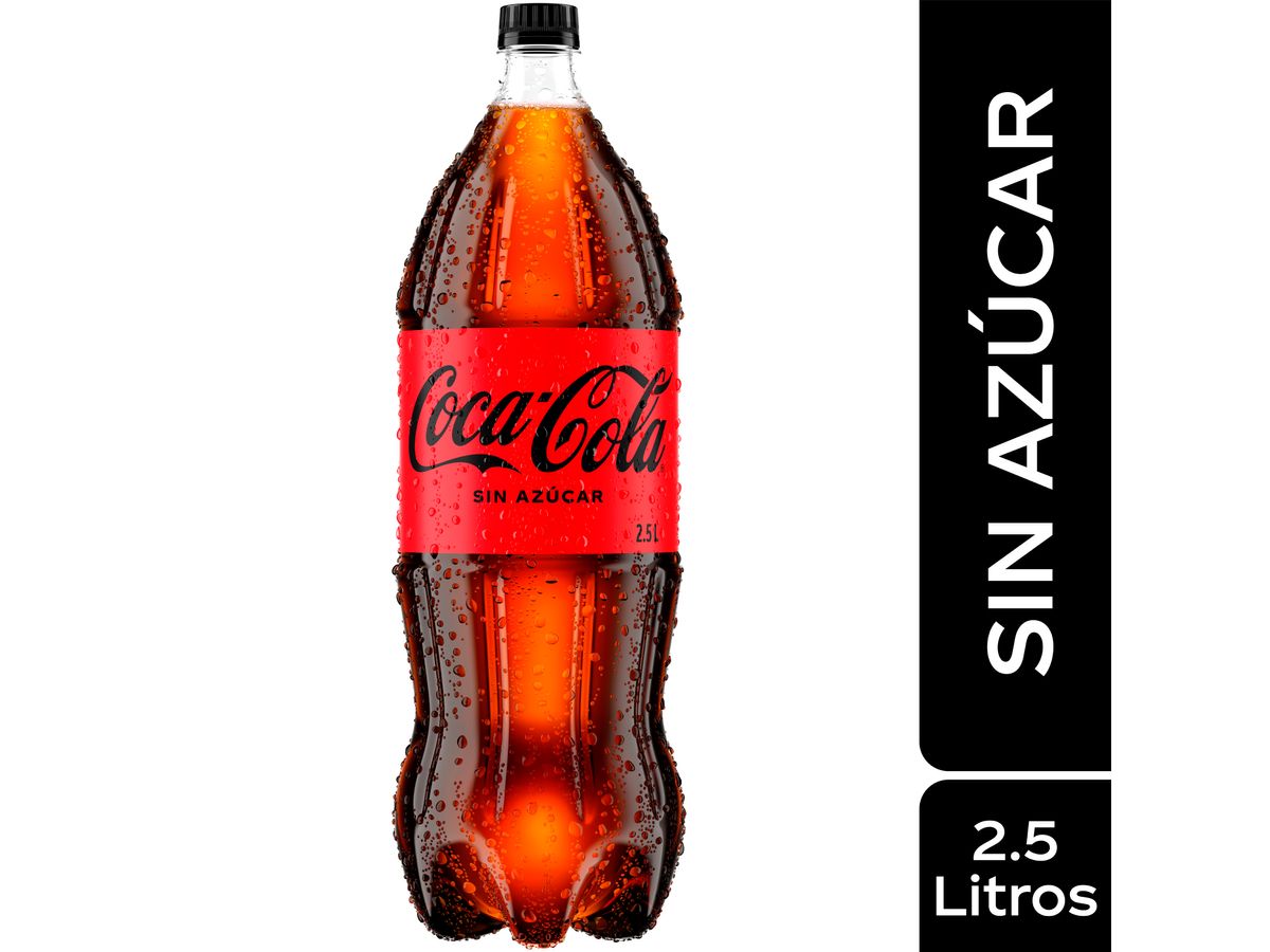 Gaseosa Coca Cola sin azúcar - 2.5L