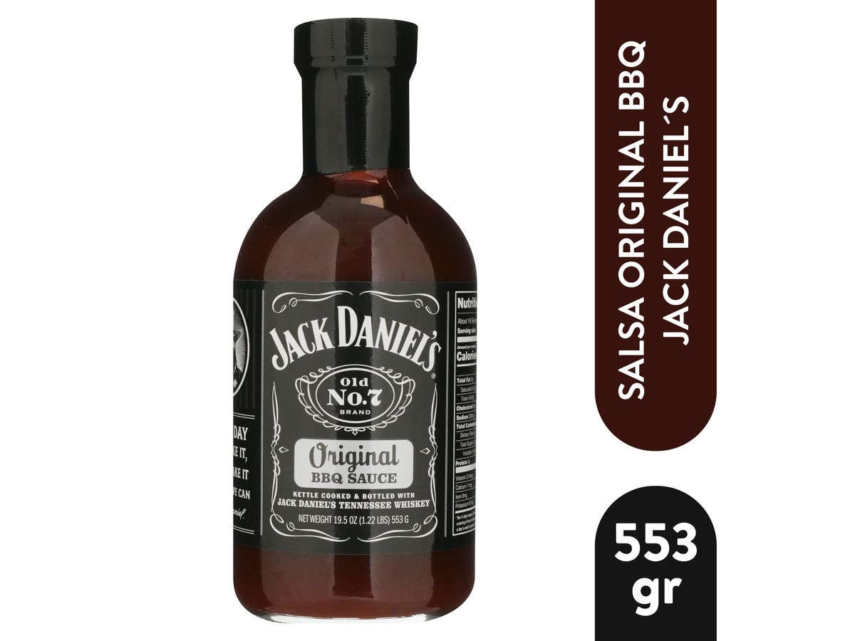 Salsa barbacoa Jack Daniel's original y libre de gluten - 553 g
