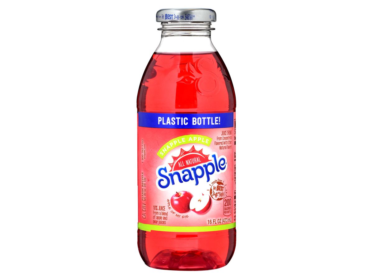 Bebida  Snapple sabor manzana botella - 473 ml