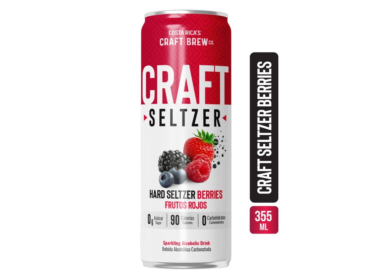 Craft Seltzer Costa Rica's Craft Brew Co Berries Lata - 355 ml