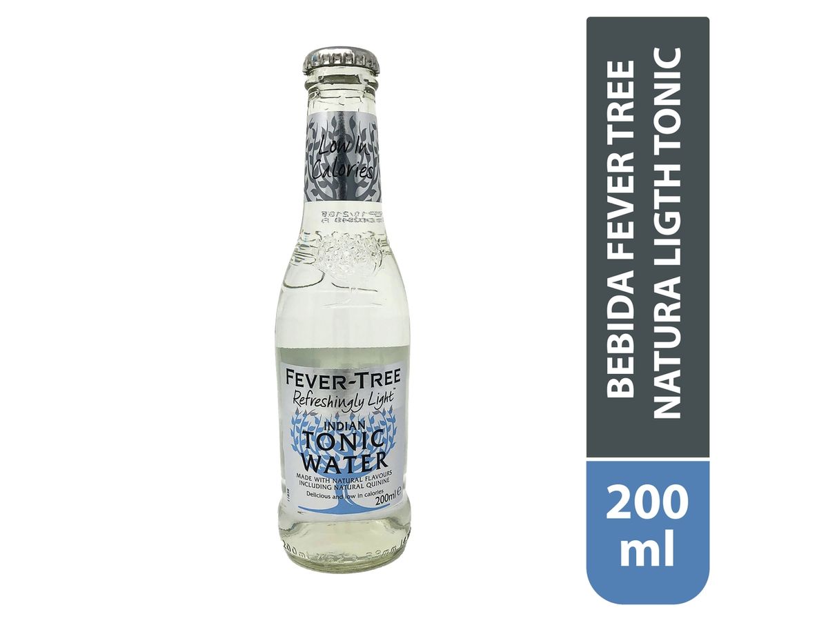 Agua tónica Fever Tree light en botella - 200 ml