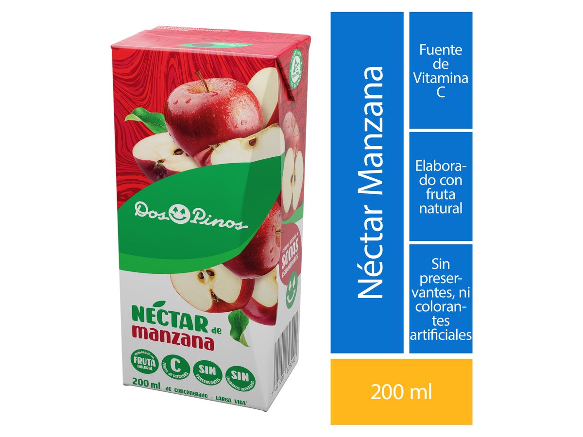 Néctar Dos Pinos Manzana Tetra - 200 ml