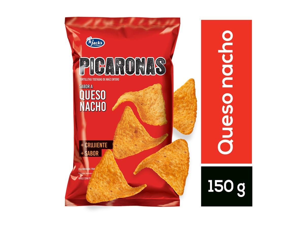 Snack Jack's picaronas queso nacho - 150 g