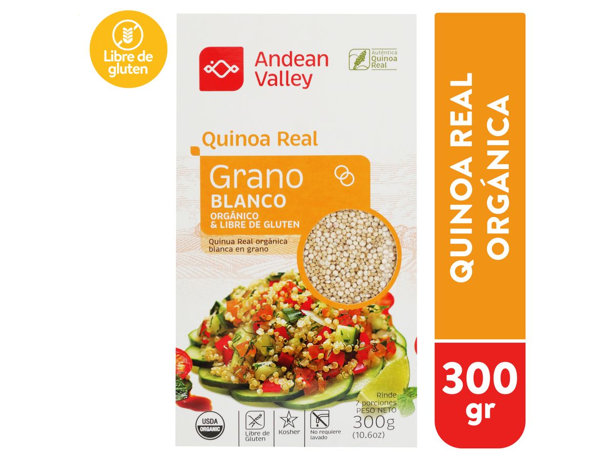 Quinoa andean Valley real orgánica - 300 g