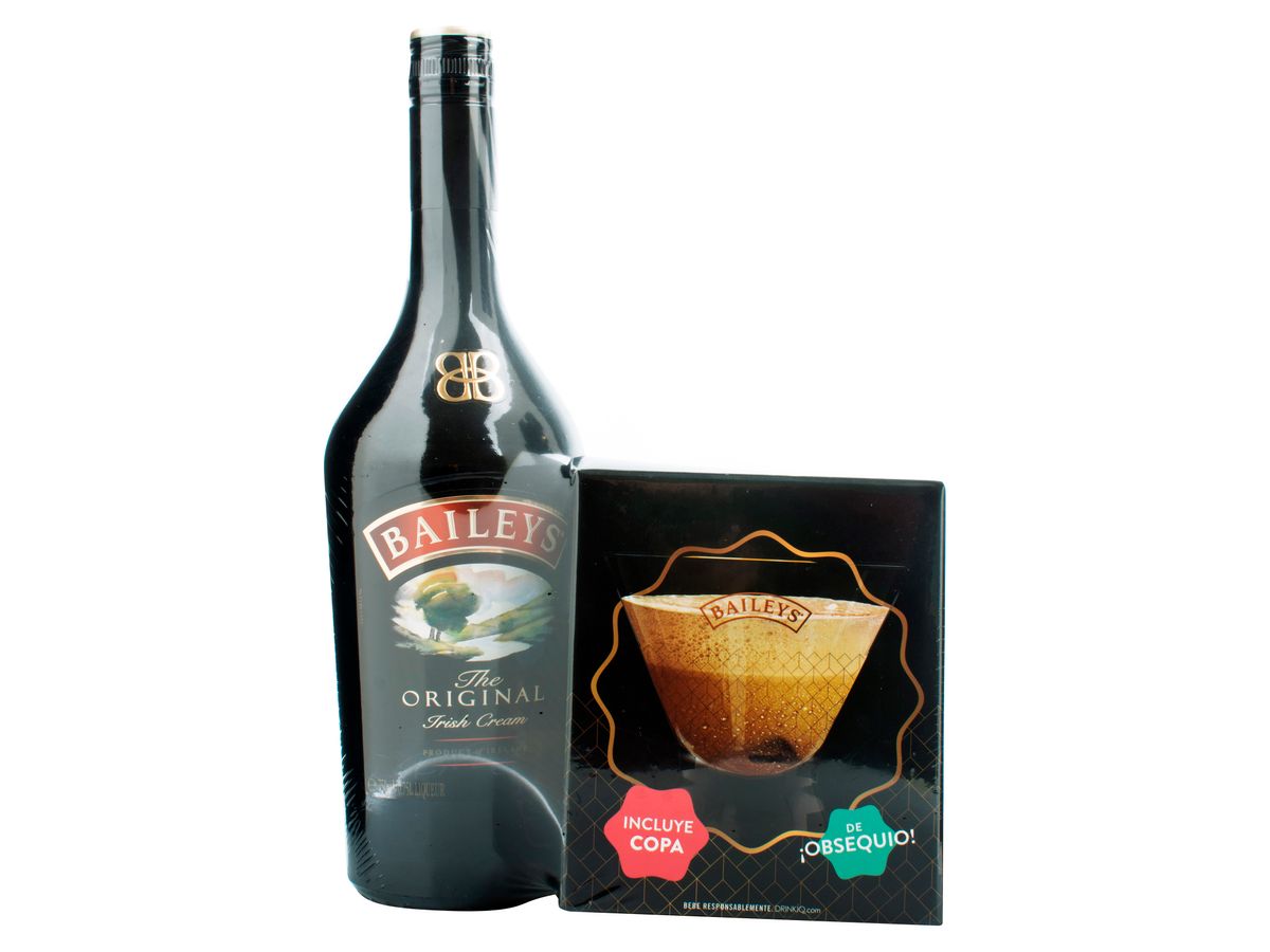 Bebida Baileys original con copa de helados - 750 ml