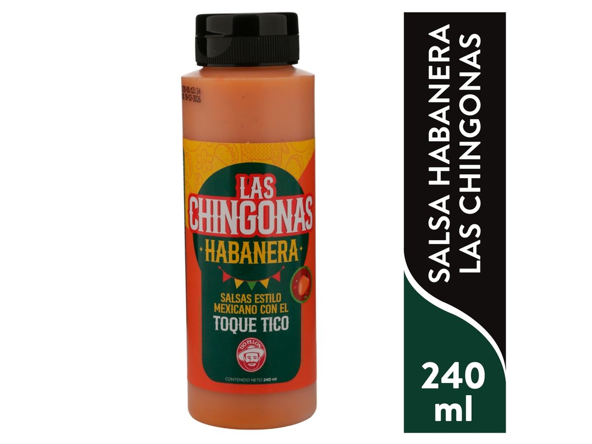 Salsa Para Pasta y Pizza Tio Pelon Salsa Habanera Chingona Tio Pelon 240ml