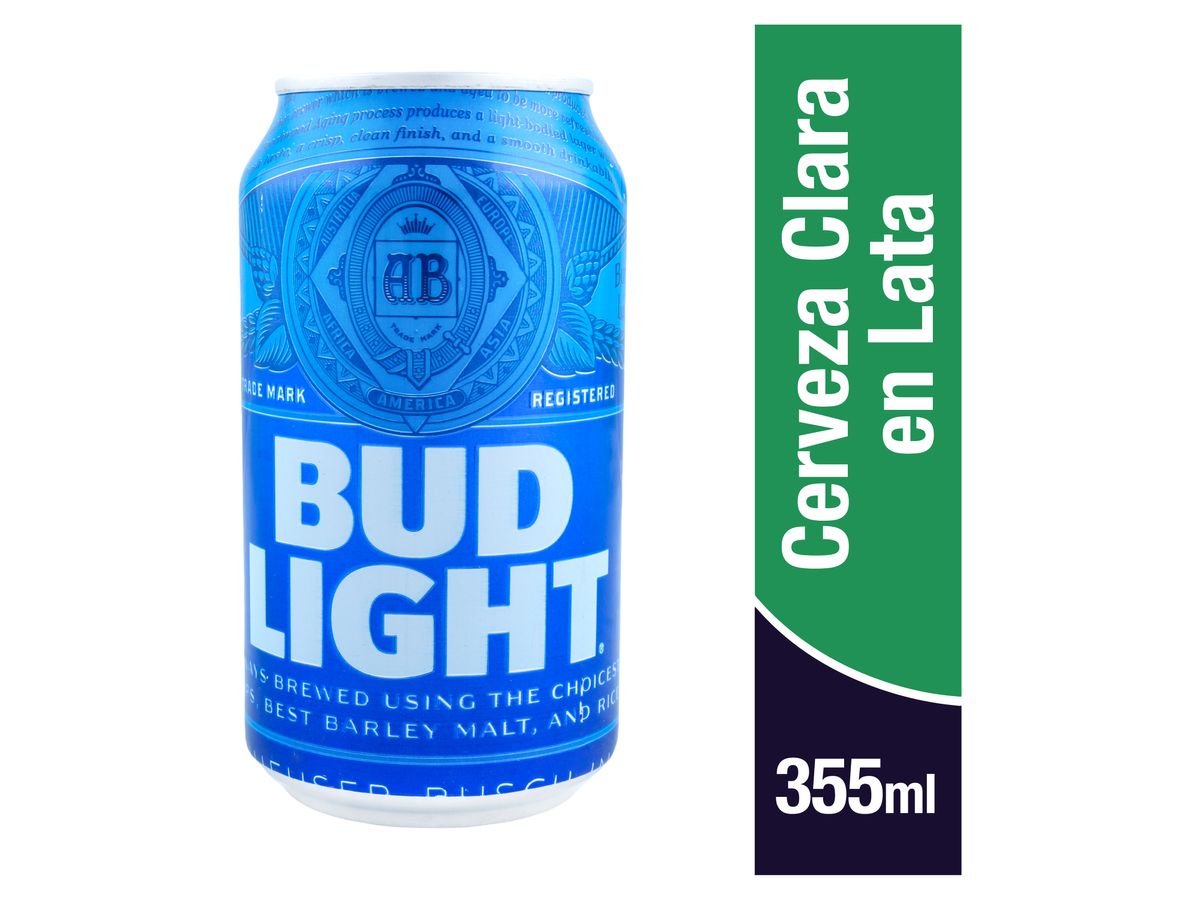 Cerveza Bud light en lata - 355 ml