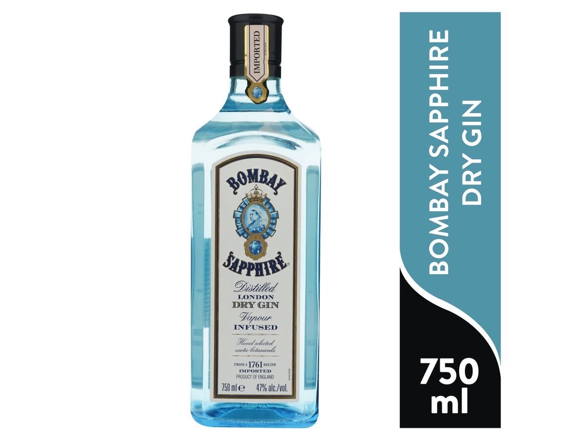 Ginebra Bombay Sapphire botella - 750 ml
