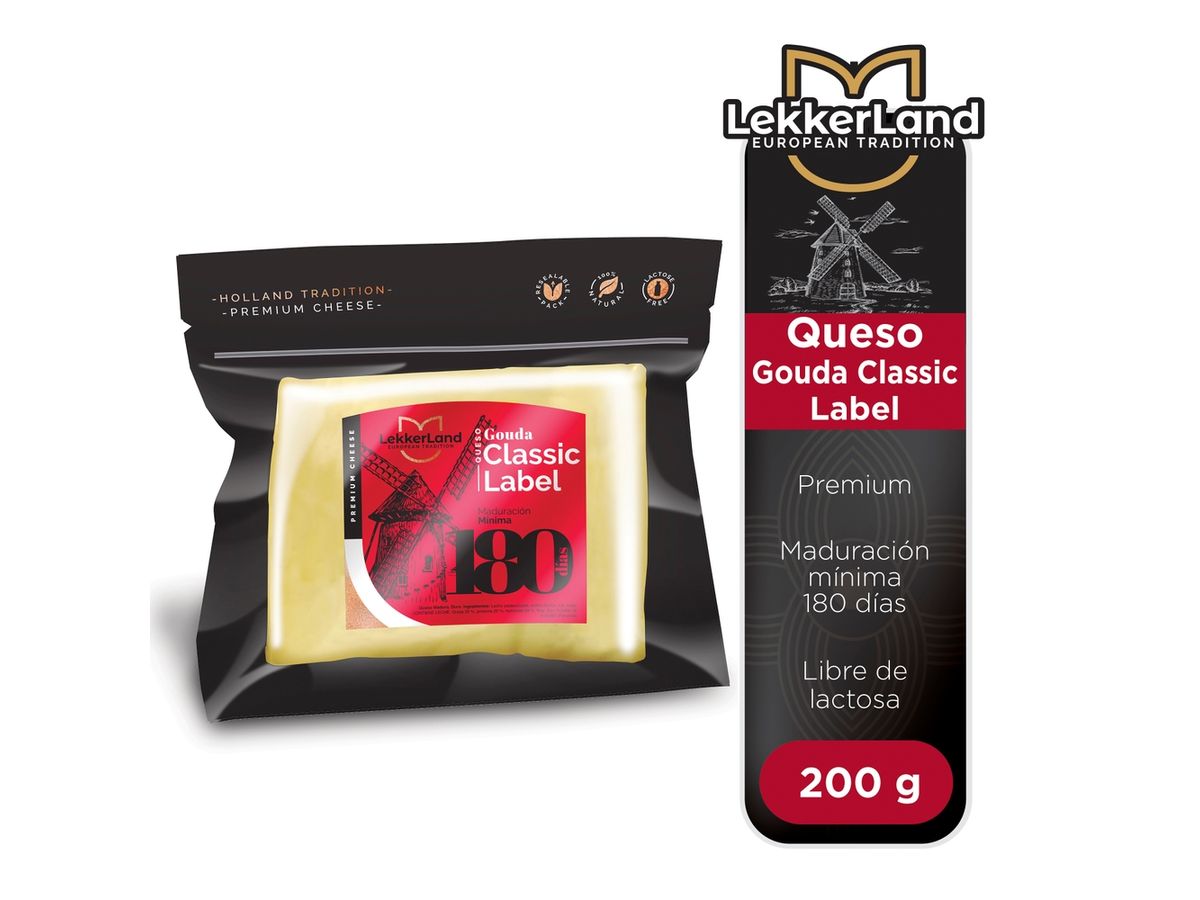 Queso Lekkerland gouda classic - 200 g