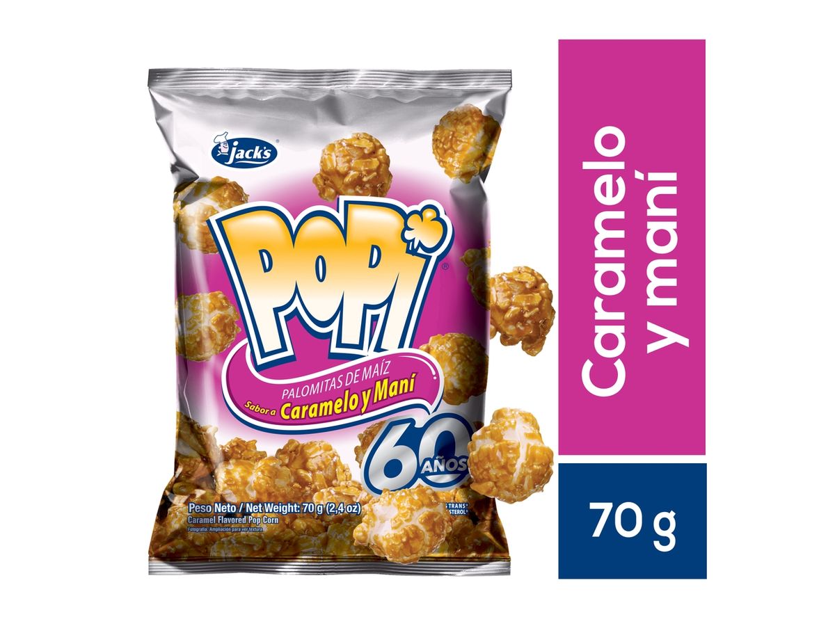 Palomitas De Maíz Jack´s Popi Sabor Caramelo - 70g