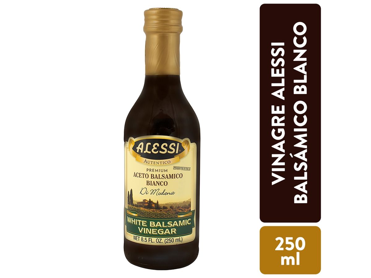Vinagre Alessi balsámico blanco remuim di modena  - 250 ml