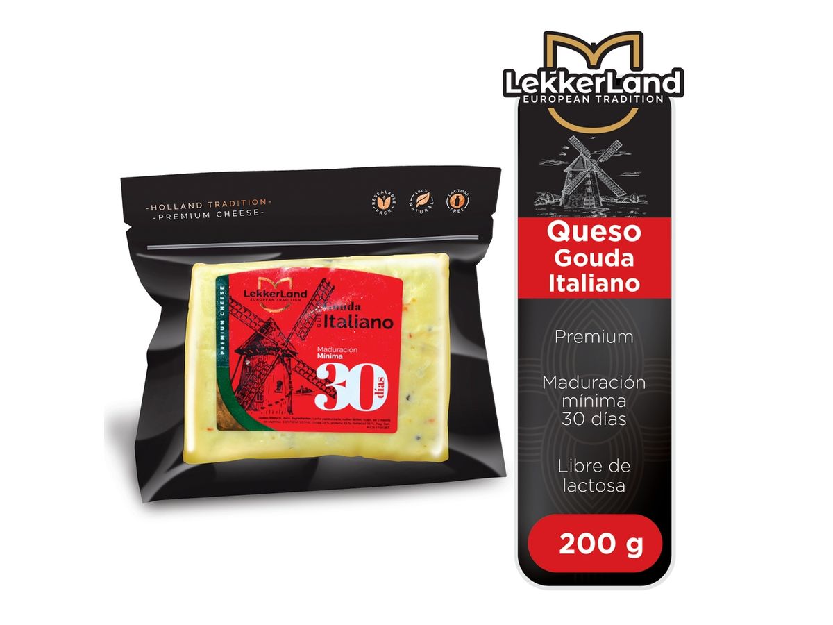 Queso Gouda Lekkerland Italiano - 200 g
