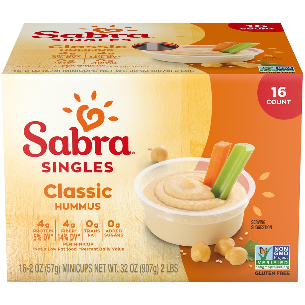 Sabra Hummus Clásico 16 Unidades / 57 g / 2 oz