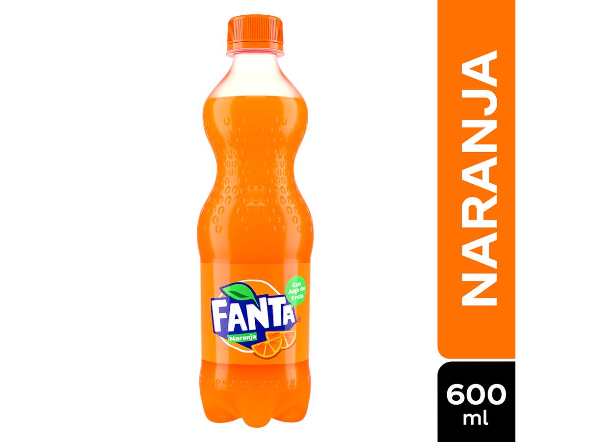 Gaseosa Fanta naranja regular - 600 ml