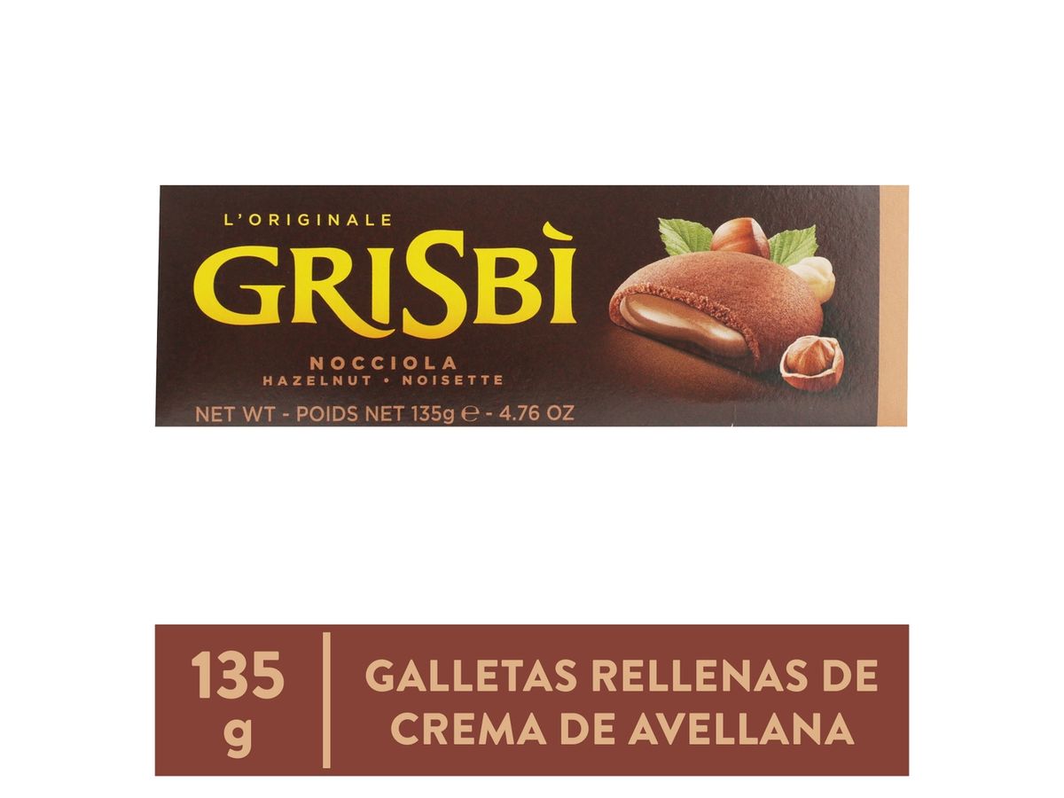 Galleta Vicenzi Grisbi Relleno Avellana - 135 g