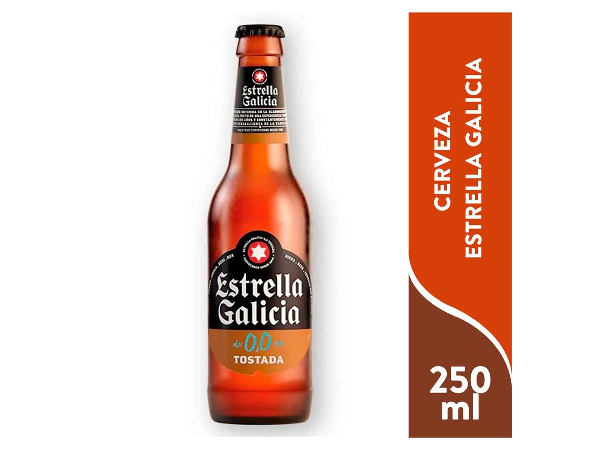 Cerveza Estrella Galicia 0 Tostada250ml