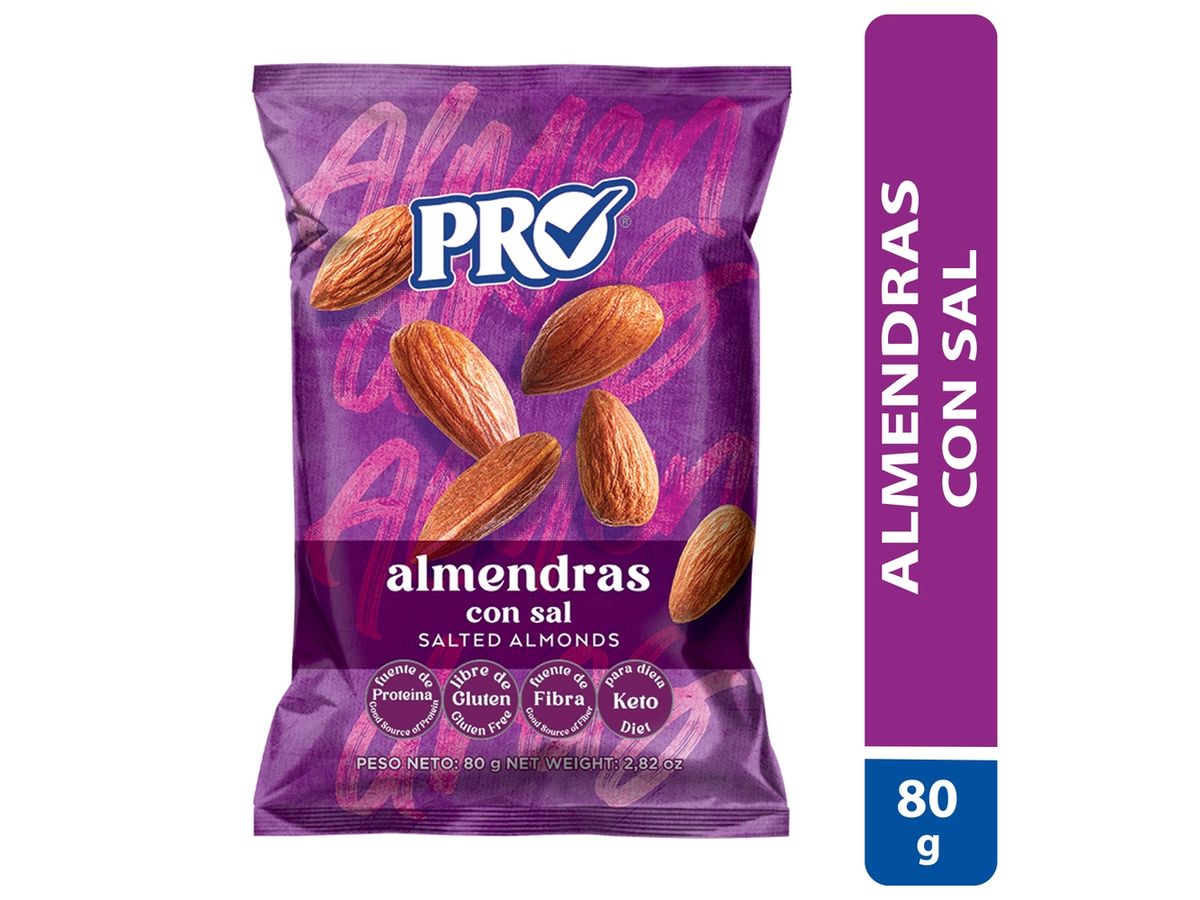 Almendras Pro con sal -80 g