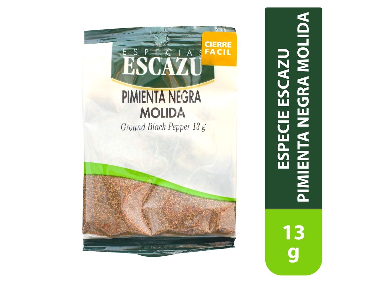 Pimienta negra Especias Escazú molida - 13 g