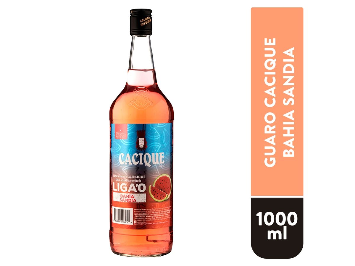 Guaro Cacique ligao baiha sandía - 1000 ml