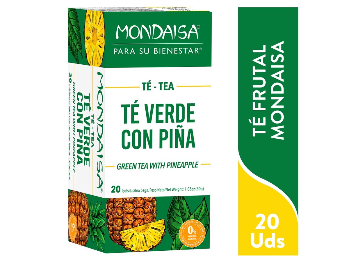Te Verde Mondaisa Con Piña Caja 20 Uds - 30 g