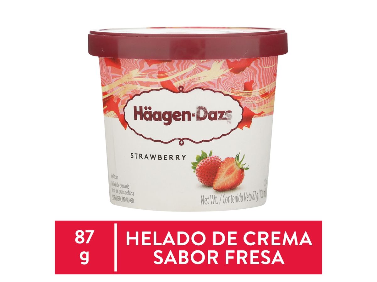 Helado Häagen Dazs fresa - 87 g